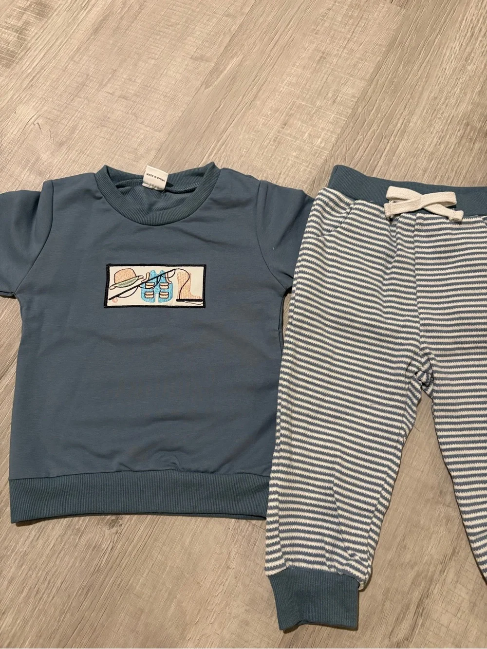 Toddler Boutique Boy Fishing Pants Set..18-24M